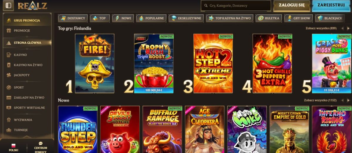 Realz Casino w Polsce image 1